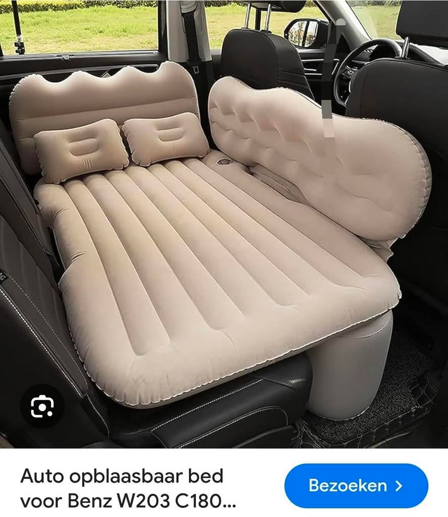 Opblaasbaar auto luchtbed met pomp, Auto diversen, Auto-accessoires, Nieuw, Ophalen of Verzenden