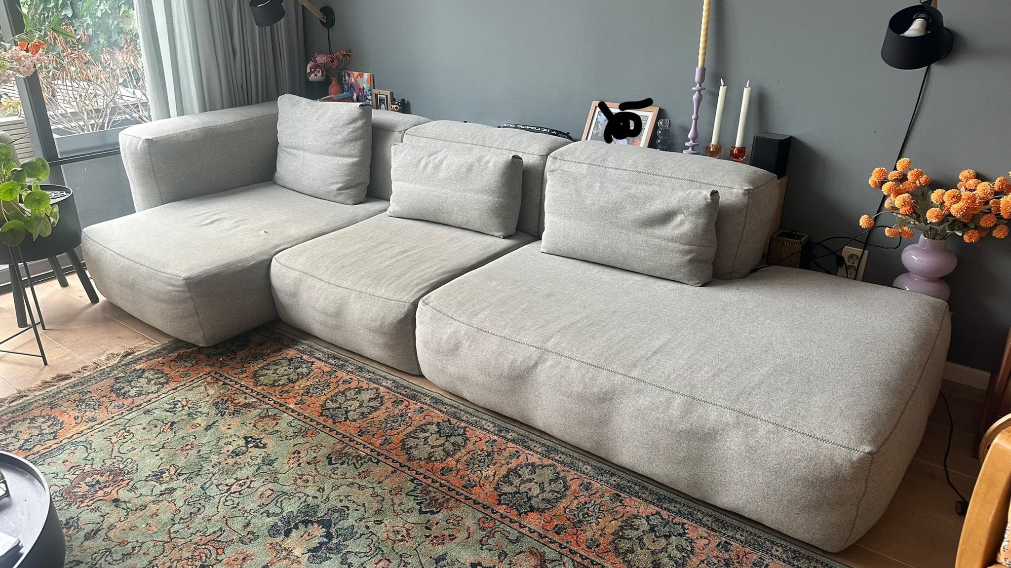 HAY Mags Soft 3,5 zit, Ophalen, Gebruikt, 100 tot 125 cm, Hoekbank