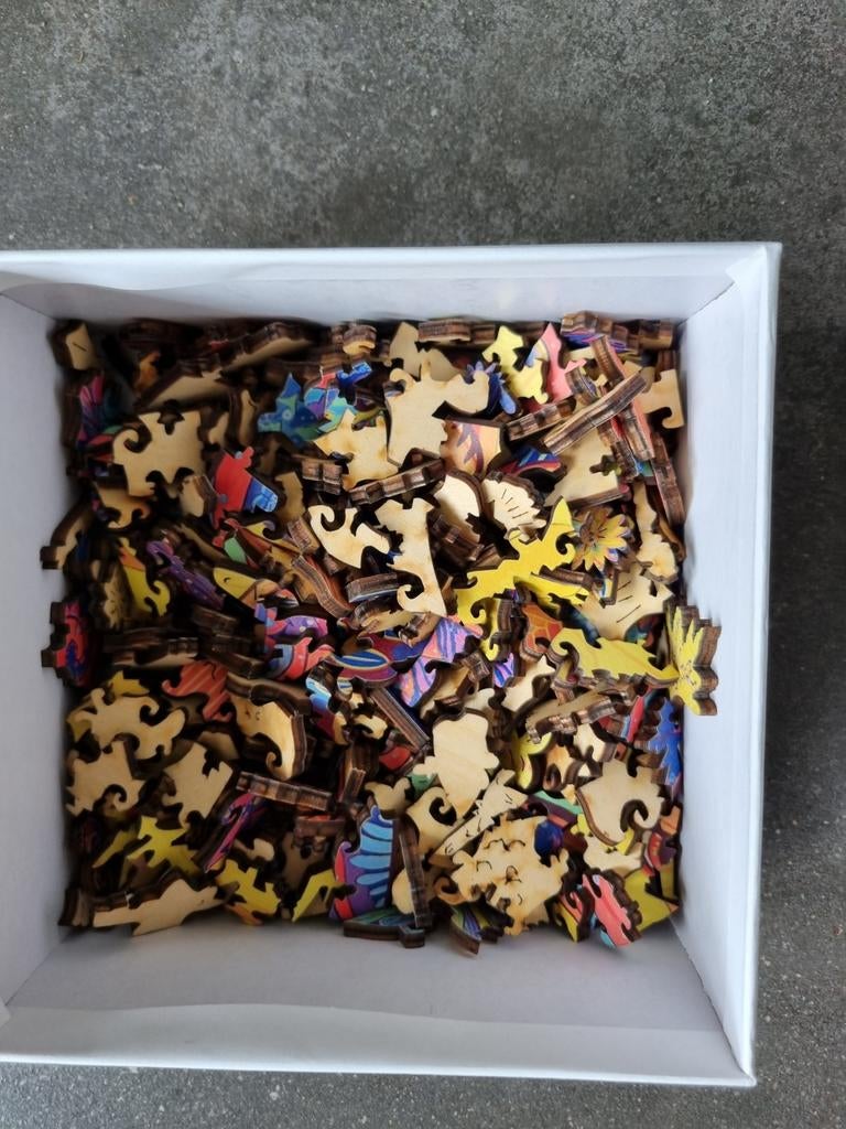 Houten legpuzzel vos - Unidragon stijl, Ophalen, Minder dan 500 stukjes, Zo goed als nieuw, Legpuzzel