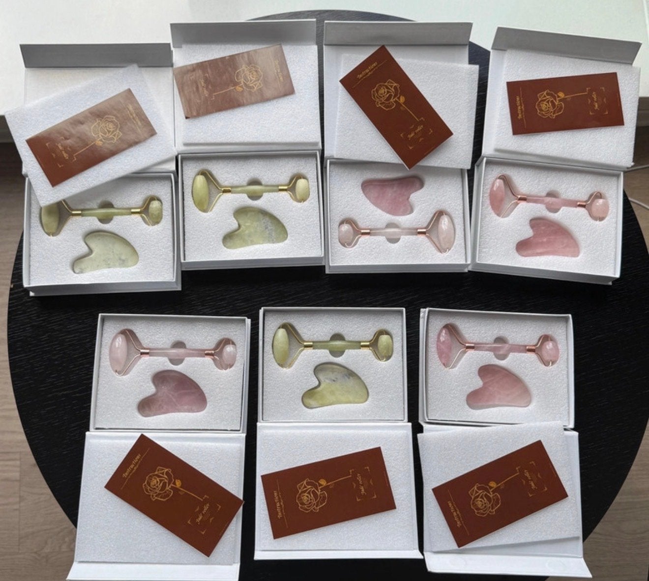 Jade Roller & Gua Sha Set - Gezichtsverzorging, Ophalen of Verzenden, Nieuw, Gehele gezicht, Verzorging