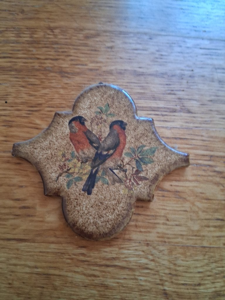 tegeltje met goudvink erop, Verzamelen, Ophalen, Gebruikt, Vogel, Overige typen