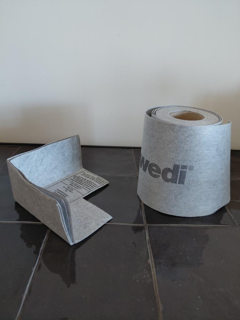 Wedi Afdichtingsband en Hoekstukken voor Waterdichte Ruimtes, Doe-het-zelf en Verbouw, Minder dan 4 cm, Overige materialen, Nieuw