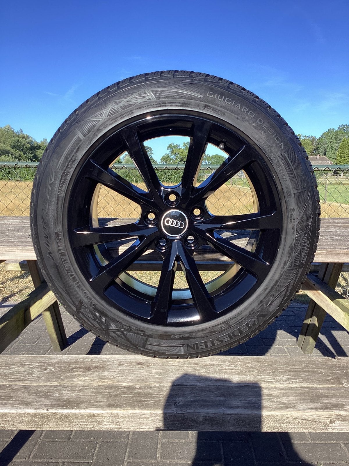 17” nieuwe Audi Q2 velg Vredestein 215-55-17❄️banden  8.5 mm, 215 mm, Banden en Velgen, Nieuw, 17 inch