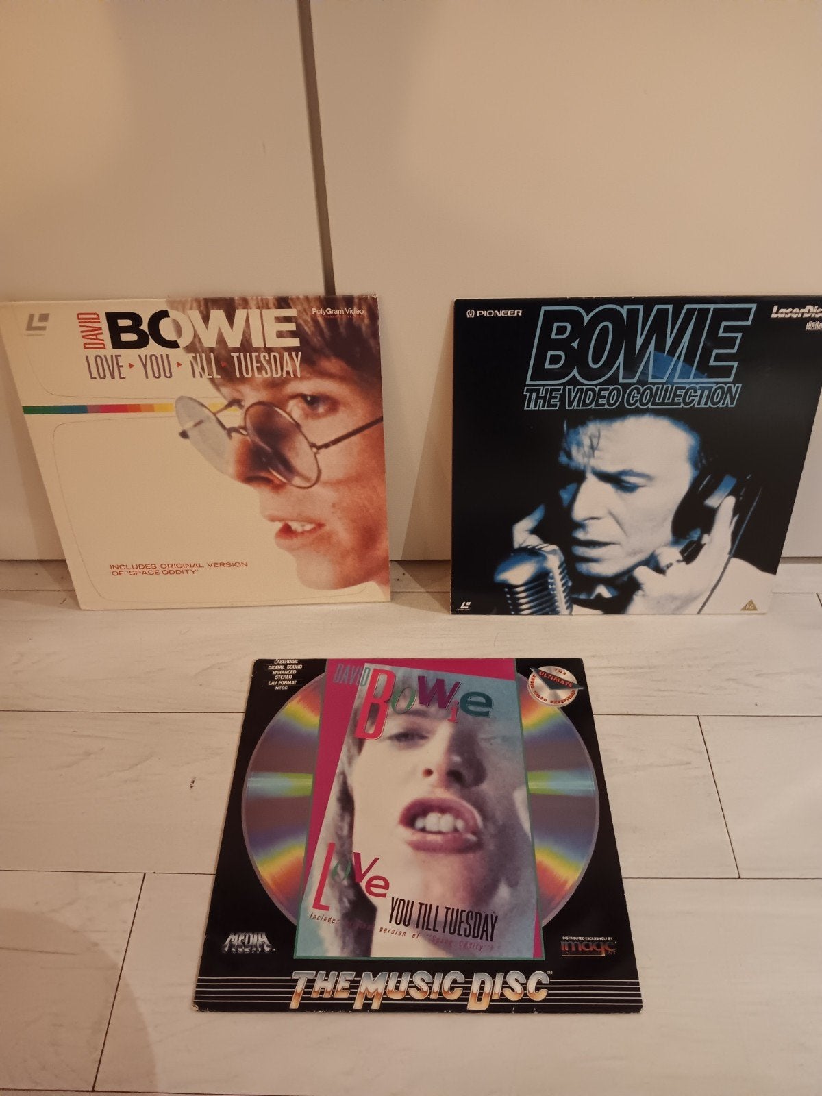 Laserdisc David Bowie 3 x lotje, Alle leeftijden, Ophalen of Verzenden, Zo goed als nieuw