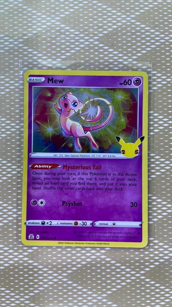 Mew, Hobby en Vrije tijd, Verzamelkaartspellen | Pokémon, Ophalen of Verzenden, Nieuw