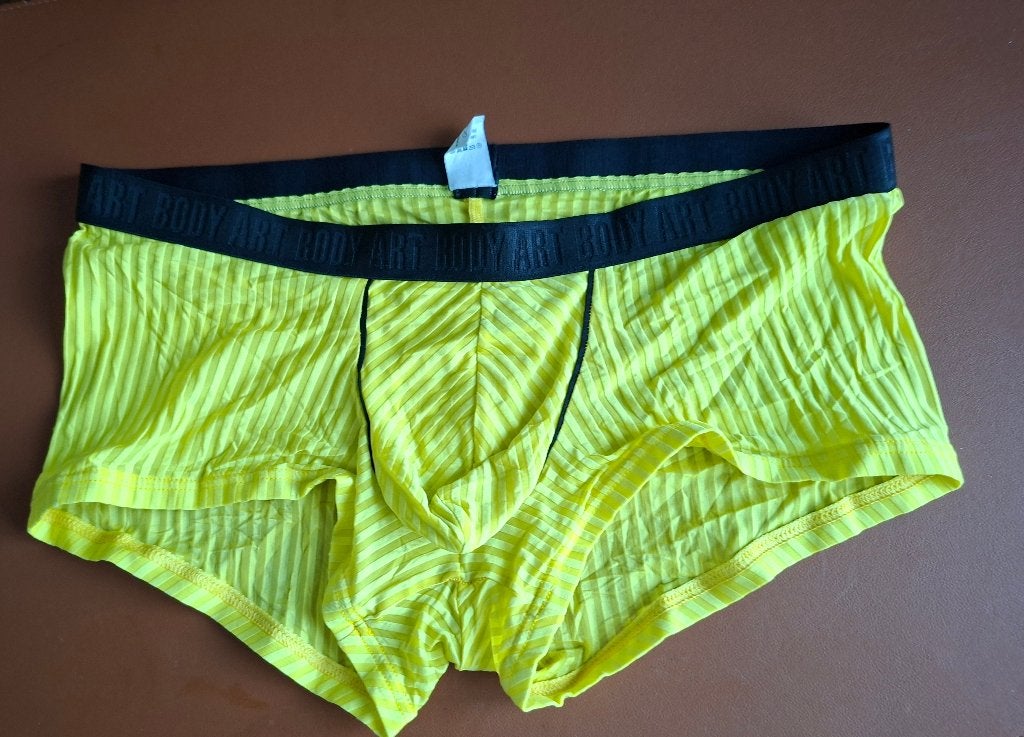 Gele Slip , Body Art ( maat L), Kleding | Heren, Ophalen of Verzenden, Geel, Body art, Slip