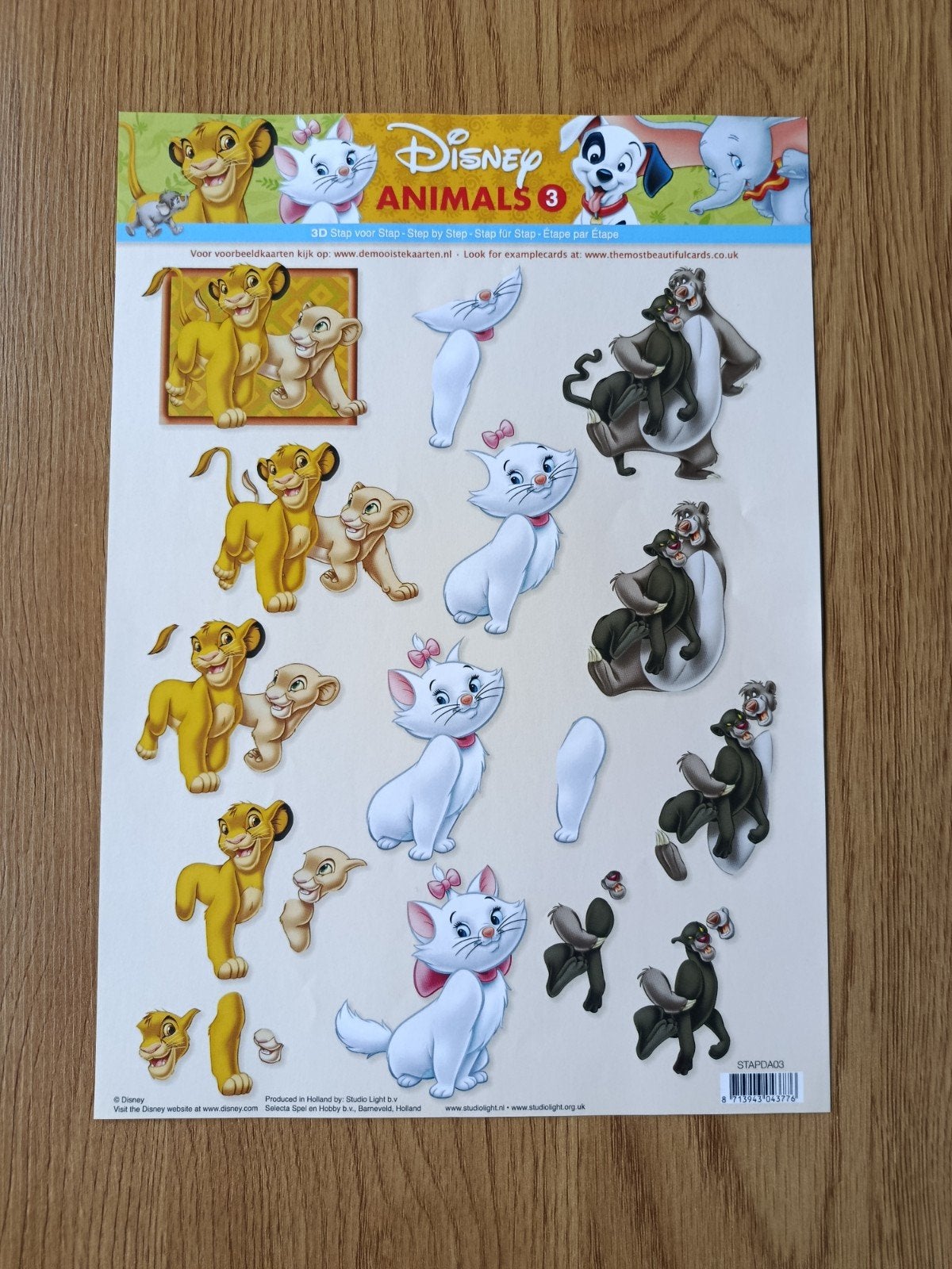 Disney animal friends Knipvellen,, Ophalen of Verzenden, Nieuw, Disney, Knipvel