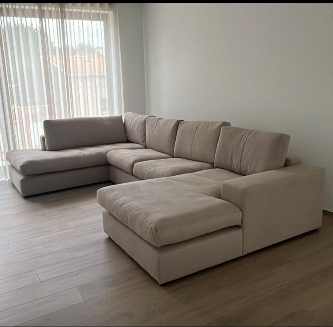 Comfortabele Hoekbank - Zo goed als nieuw, Ophalen, Modern, Comfortabel, 100 tot 125 cm, Hoekbank