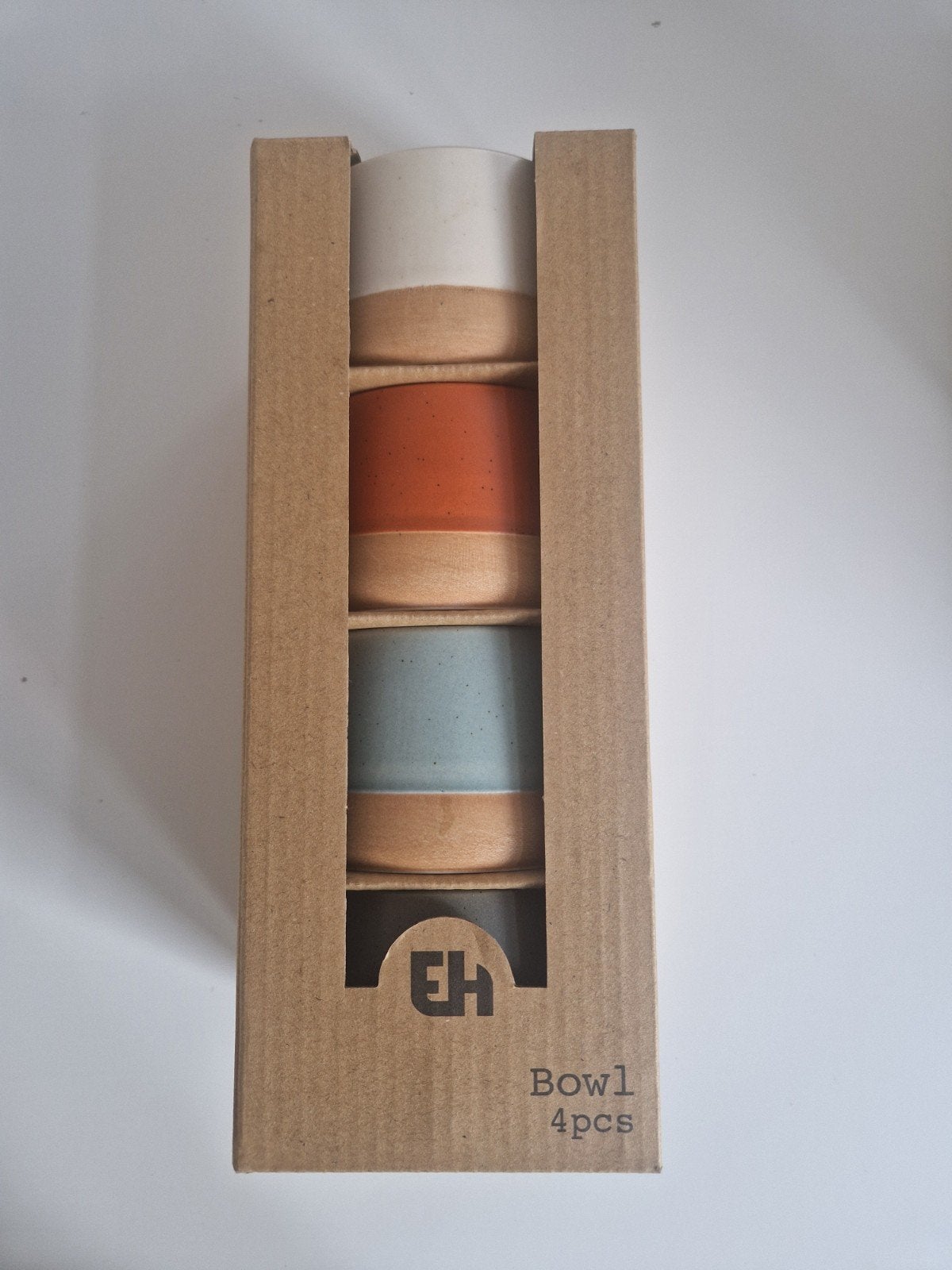 EH Schalenset 4 stuks - Nieuw in doos, Huis en Inrichting, Porselein of Keramiek, Schaal, Rond, Nieuw