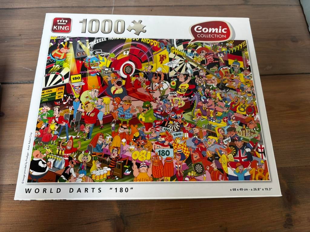 King Comic puzzel 1000, Hobby en Vrije tijd, Denksport en Puzzels, Ophalen, 500 t/m 1500 stukjes, Zo goed als nieuw, Legpuzzel