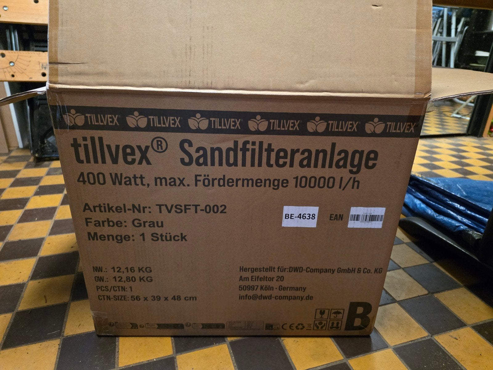 Tillvex Zandfilterinstallatie 400W - Zo goed als nieuw, Tuin en Terras, Ophalen, Zo goed als nieuw, Zwembadpomp