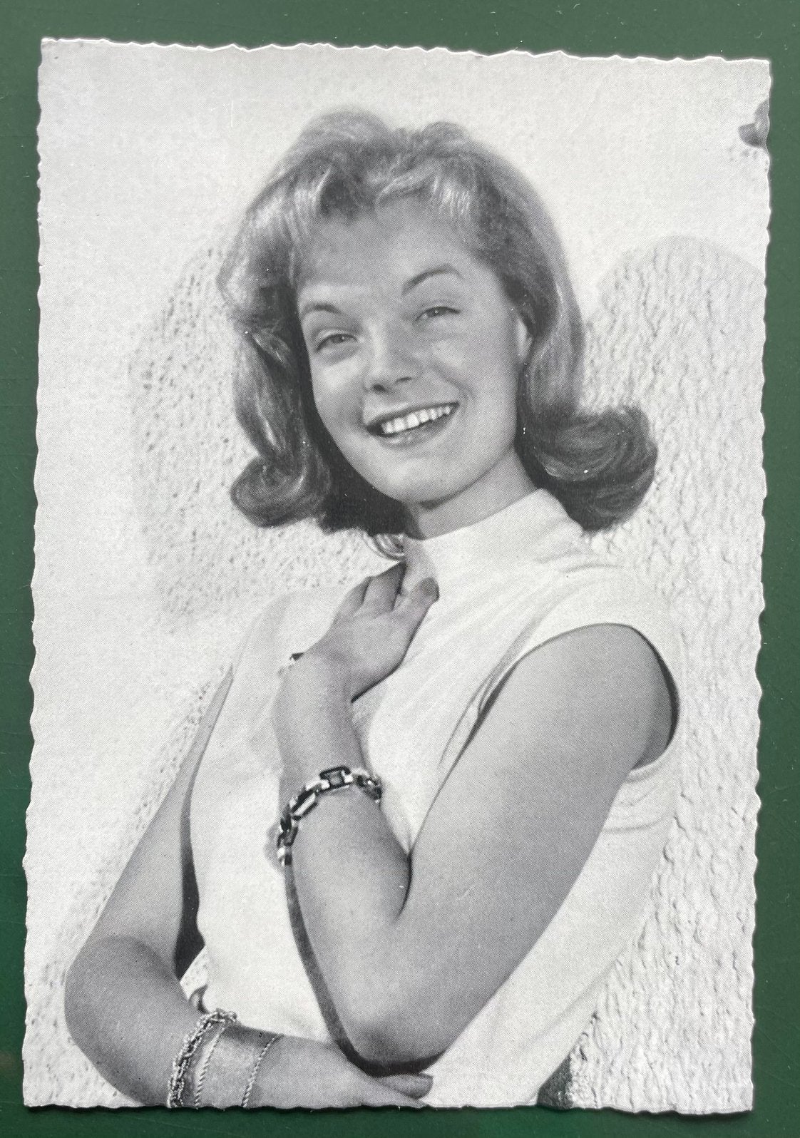 Zwart wit ansichtkaart - Romy Schneider - Köln, Ophalen of Verzenden, 1940 tot 1960, Sterren en Beroemdheden