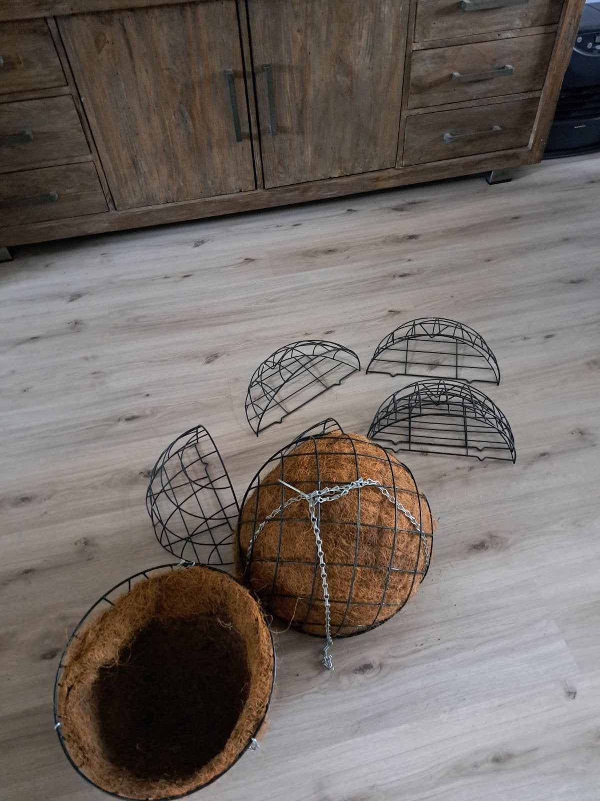Hannig baskets, Rond, Zo goed als nieuw, Metaal, Balkon