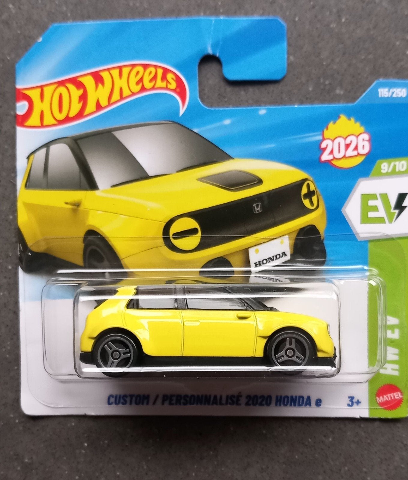 8804 Hot Wheels Custom 2020 Honda e - Geel (Nieuw), Ophalen of Verzenden, Nieuw, Auto