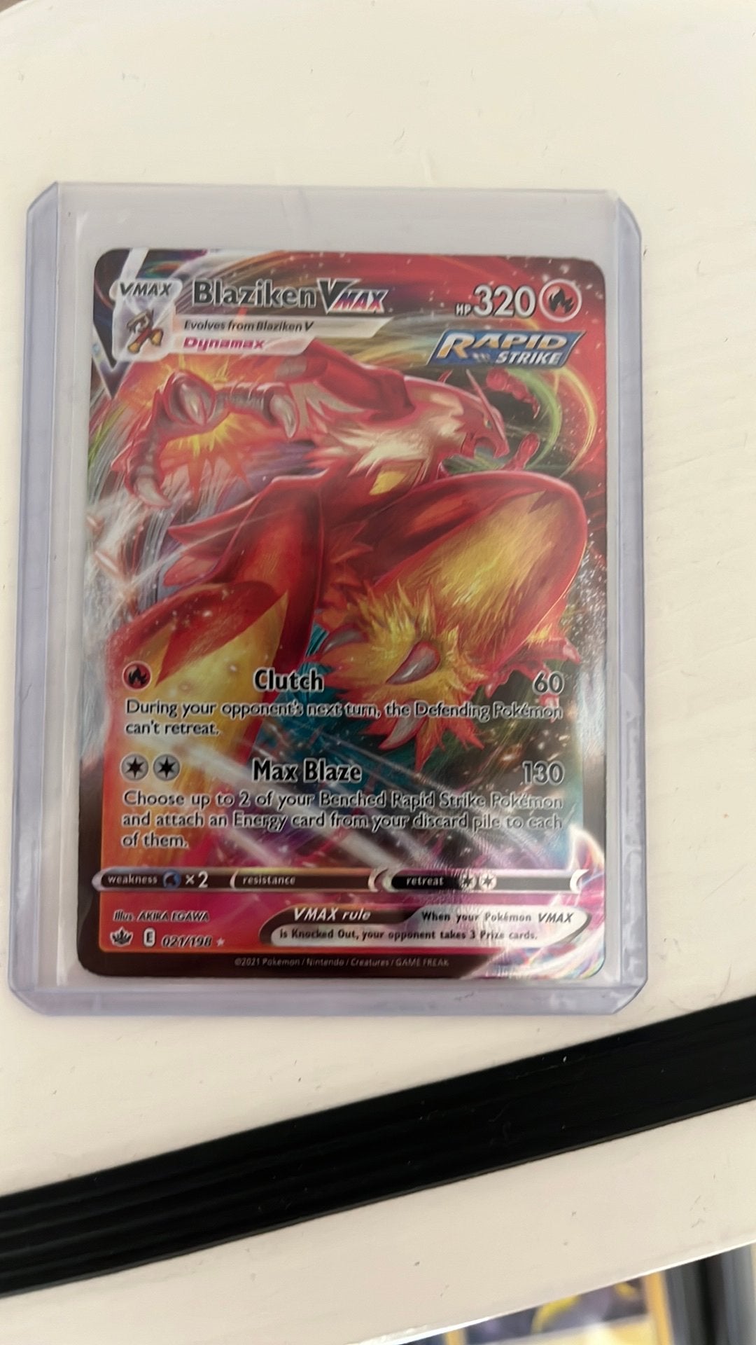 Blaziken vmax, Ophalen of Verzenden, Zo goed als nieuw