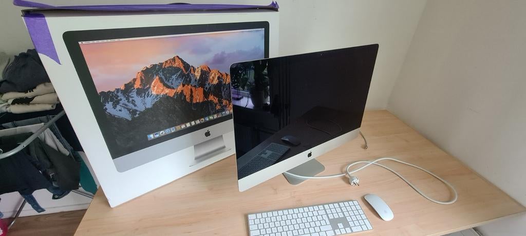 Apple iMac 27-inch 5K Retina (2015) met Magic Keyboard/Mouse, Computers en Software, Apple Desktops, HDD en SSD, 1 TB Fusion Drive