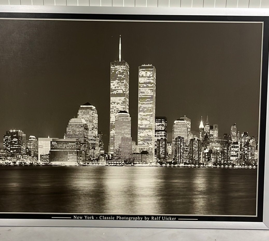 IKEA twin towers New York, Ophalen, Zo goed als nieuw, Foto of Poster, 75 cm of meer