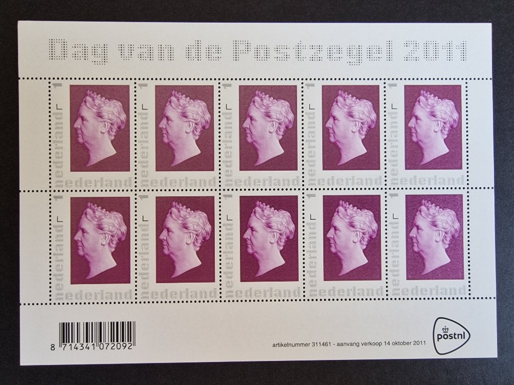 2011 Vel V2885 Dag van de Postzegel. Postfris., Ophalen of Verzenden, Na 1940, Postfris