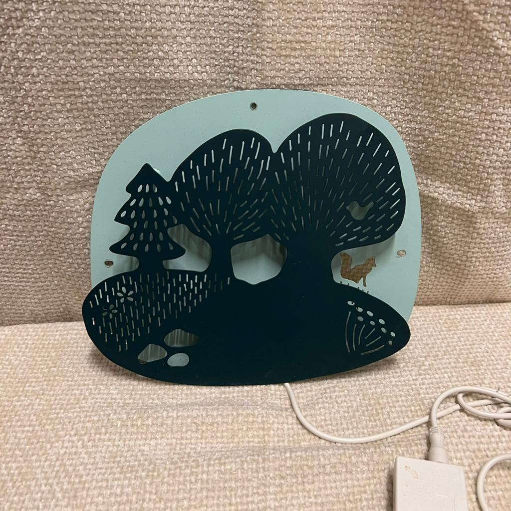 IKEA DUGGREGN wandlamp / nachtlamp kinderkamer – bosdieren, Ophalen of Verzenden, Zo goed als nieuw, Metaal