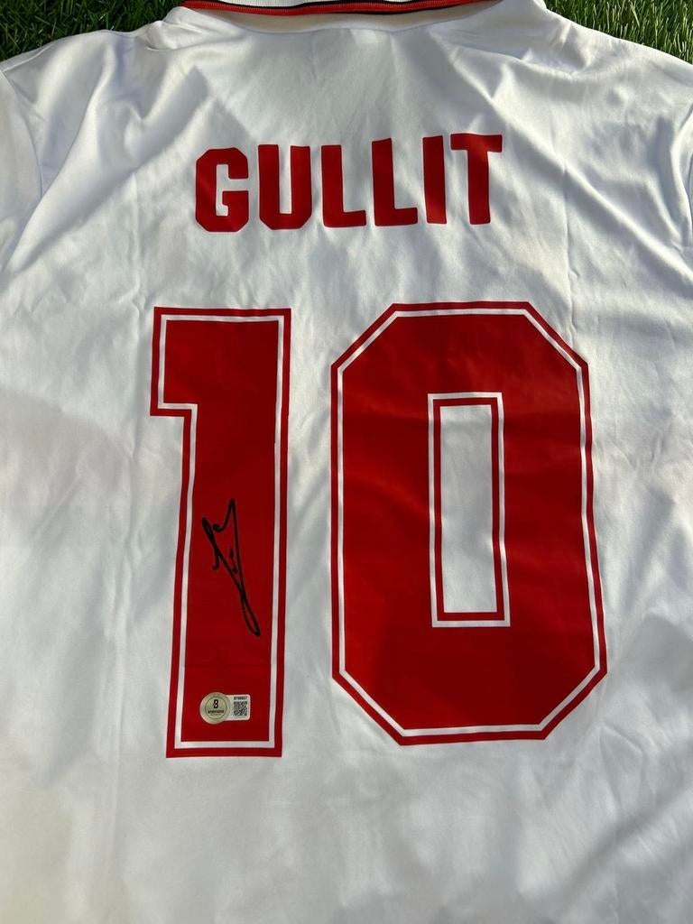 Ruud Gullit gesigneerd shirt met Beckett COA, Ophalen of Verzenden, Zo goed als nieuw, Shirt