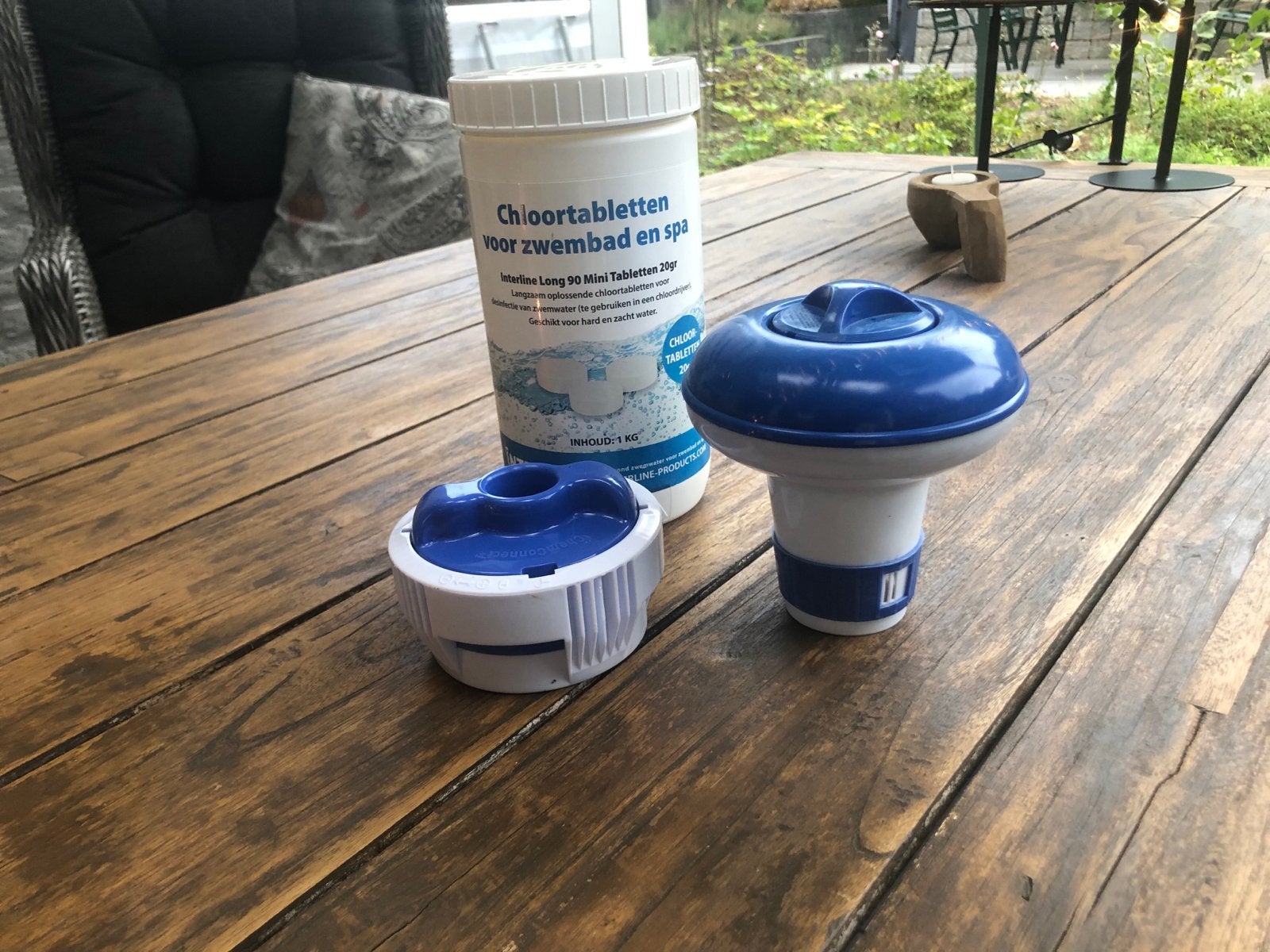 Chloortabletten voor zwembad en spa met chloordrijver, Ophalen of Verzenden, Gebruikt, Reinigingsmiddel