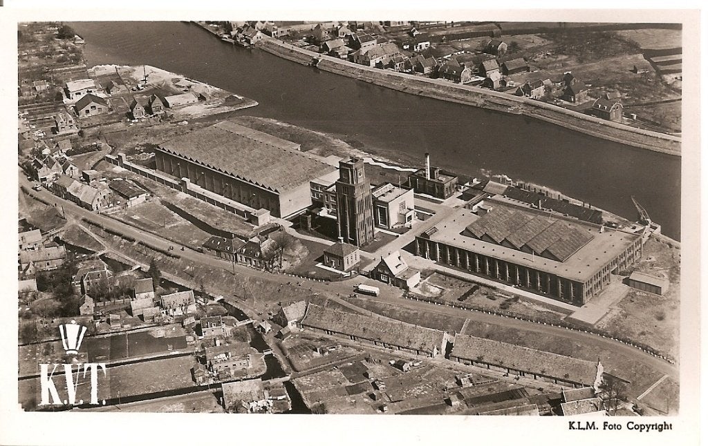 Moordrecht, Koninklijke vereenigde tapijtfabrieken NV, Ophalen of Verzenden, 1940 tot 1960, Ongelopen, Zuid-Holland