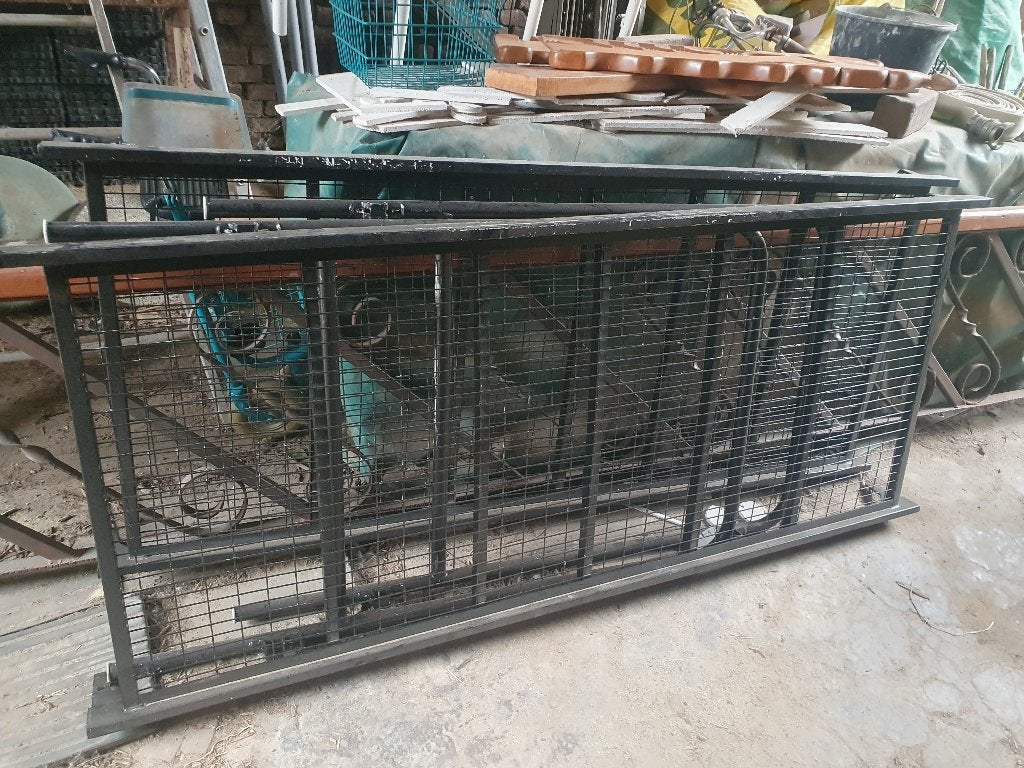 Stapelbed, zwart (met glitters), staal, zeer stevig!!!, Ophalen, Gebruikt, 90 cm, Eenpersoons