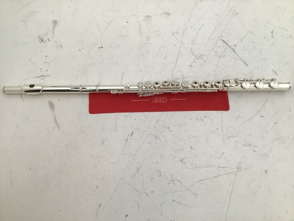 Gebruikte Dwarsfluit Pearl 9801RBE, geheel zilver,, Gebruikt, -, Pearl, Dwarsfluit