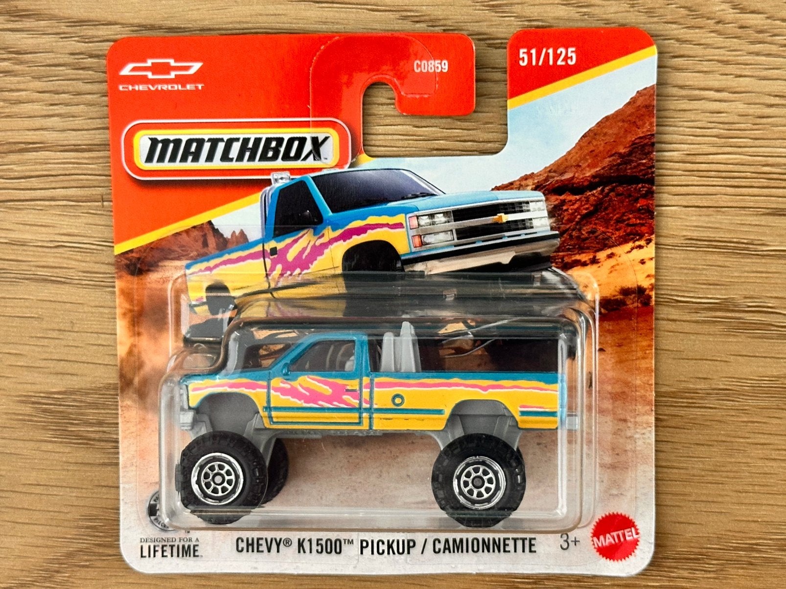 Matchbox 1:64 - Chevy K1500 Pickup, Ophalen of Verzenden, Zo goed als nieuw, Auto