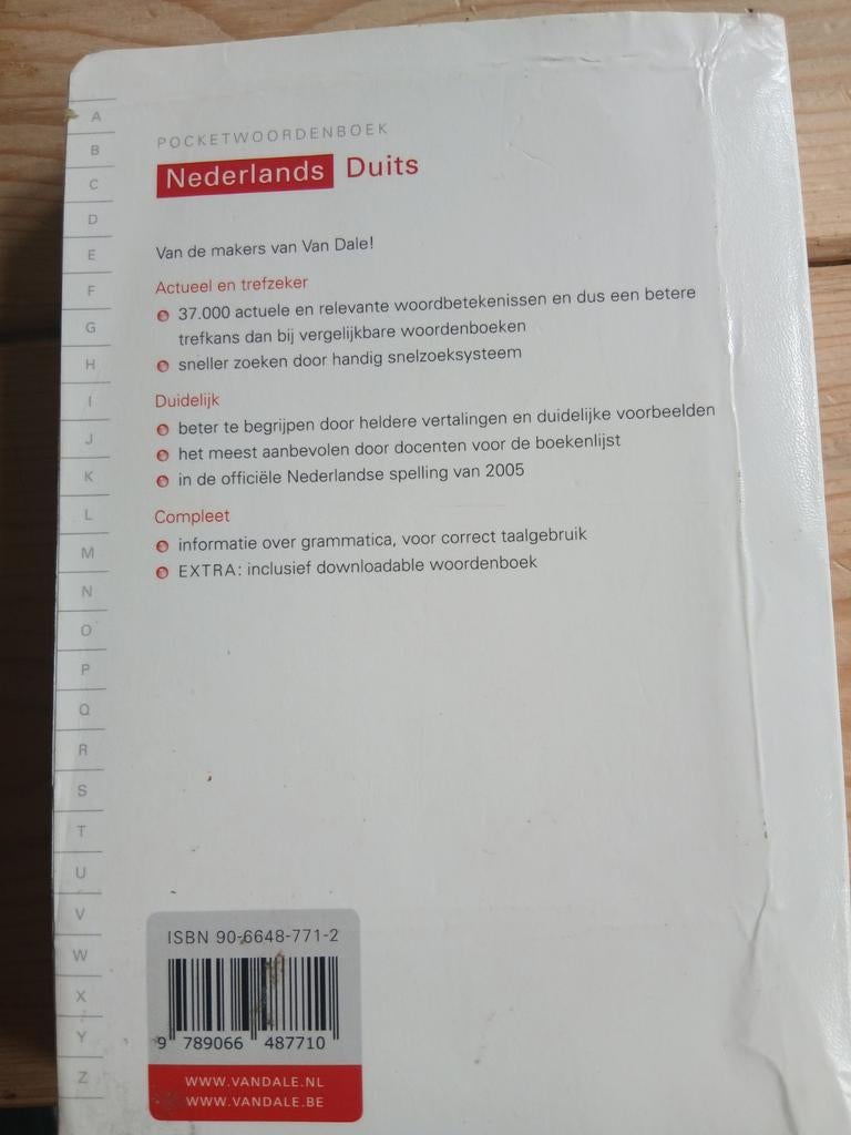 Van Dale Pocketwoordenboek Nederlands Duits, Boeken, Ophalen, Zo goed als nieuw, Van Dale, Non-fictie