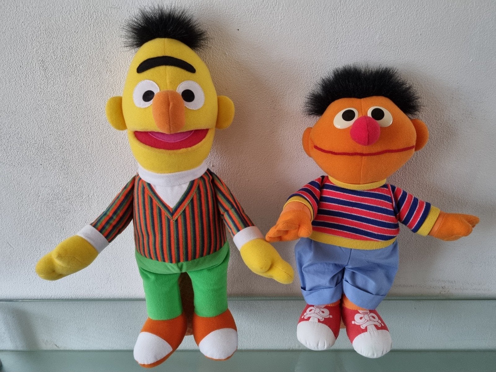 Orig,VNT,2004,Sesamstraat,BERT44 & ERNIE35cm,Label,Izgst!, Kinderen en Baby's, Overige merken, Overige karakters, Overige typen