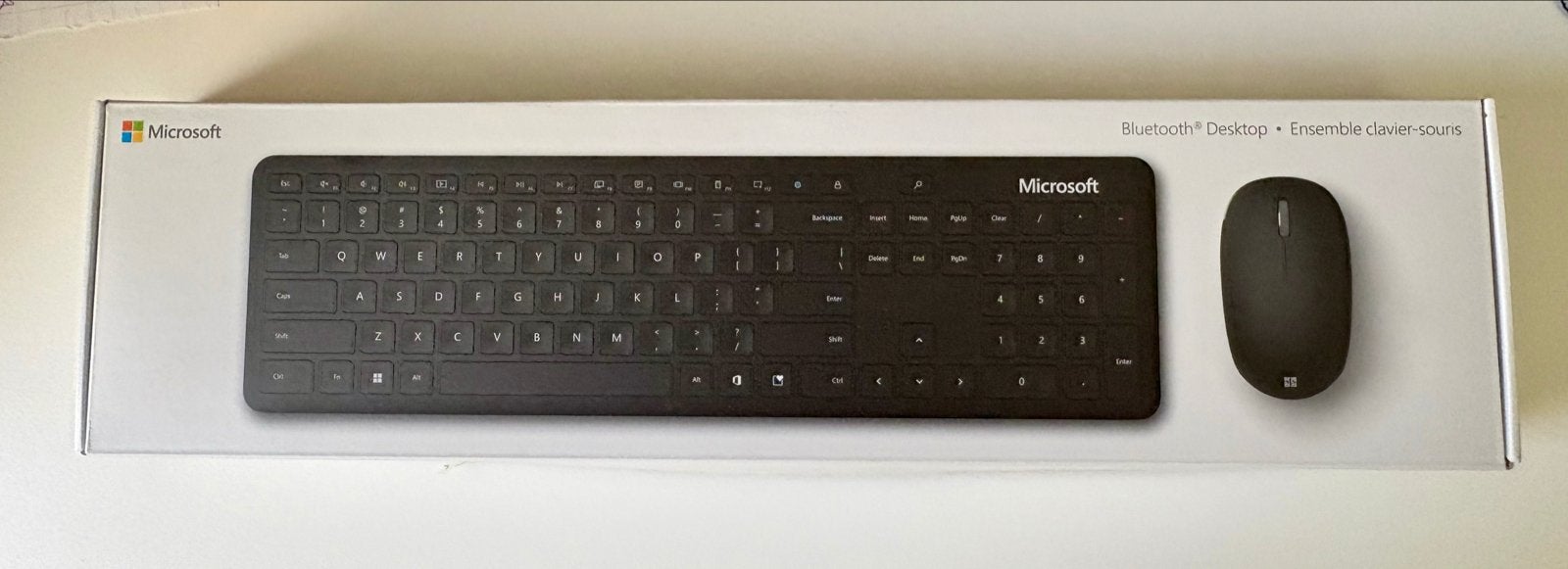 Microsoft Bluetooth Desktop Toetsenbord en Muis Set, Computers en Software, Ophalen, Gebruikt, Toetsenbord en muis-set, Draadloos