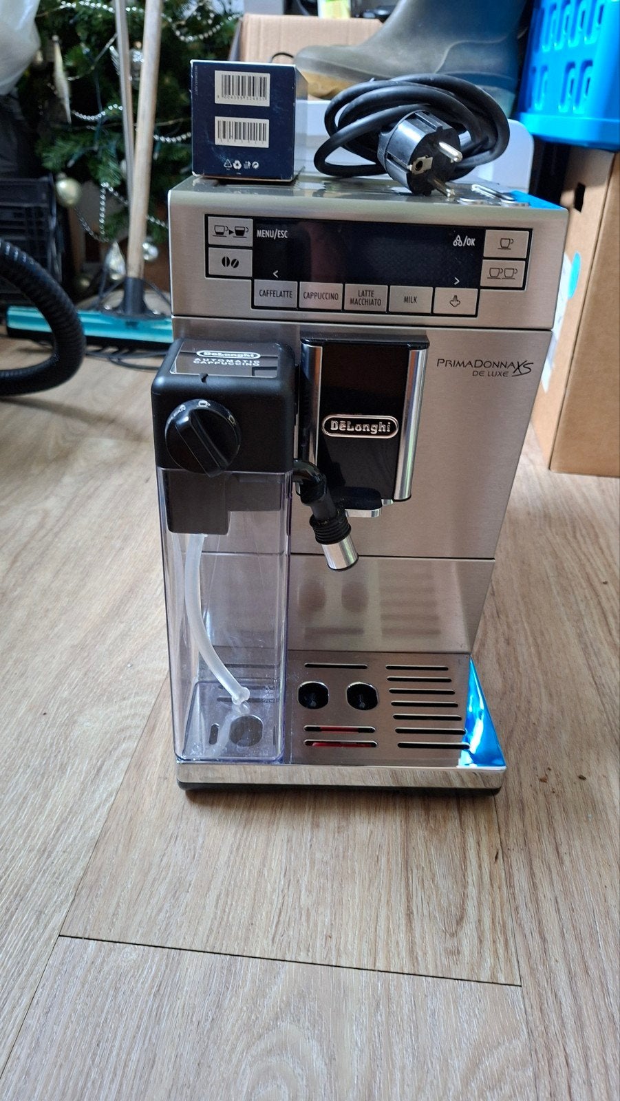 Nieuwstaat deLonghi PrimaDonna XS De Luxe Koffiemachine, 10 kopjes of meer, Koffiemachine, Ophalen of Verzenden, Zo goed als nieuw