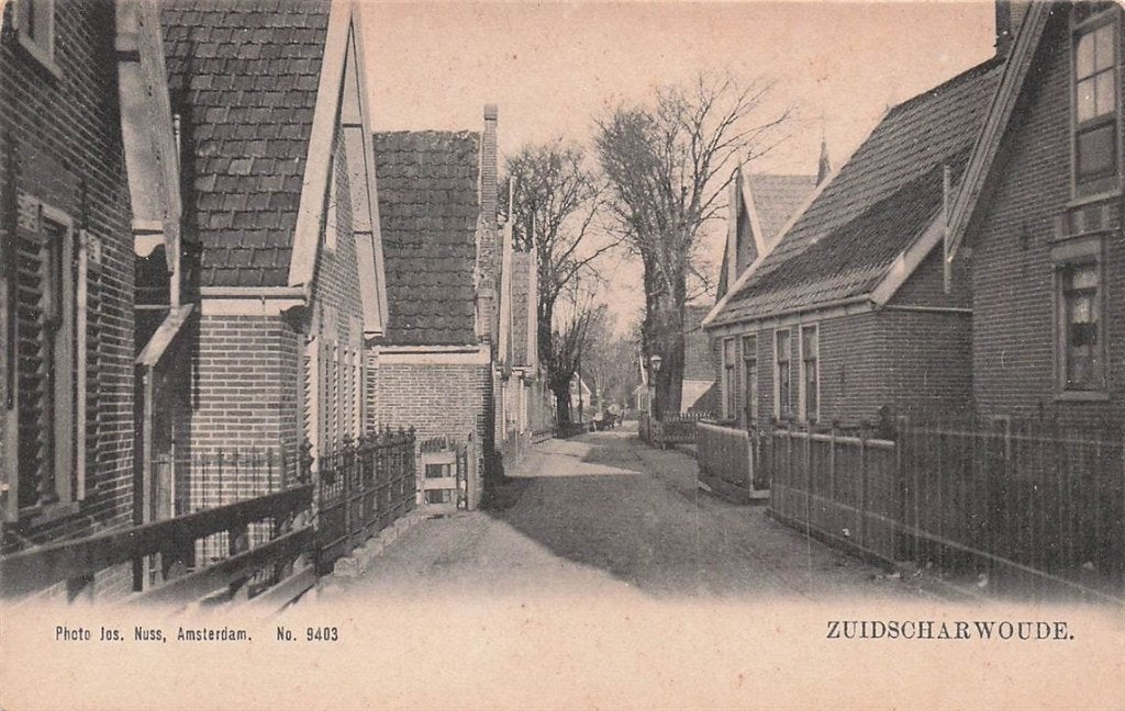703-003-015 Zuidscharwoude, Verzenden, Voor 1920, Noord-Holland