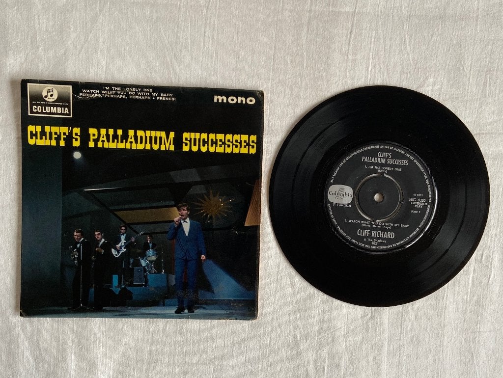 cliff Richard  -  palladium successes, Cd's en Dvd's, 7 inch, Ophalen of Verzenden, Zo goed als nieuw, EP