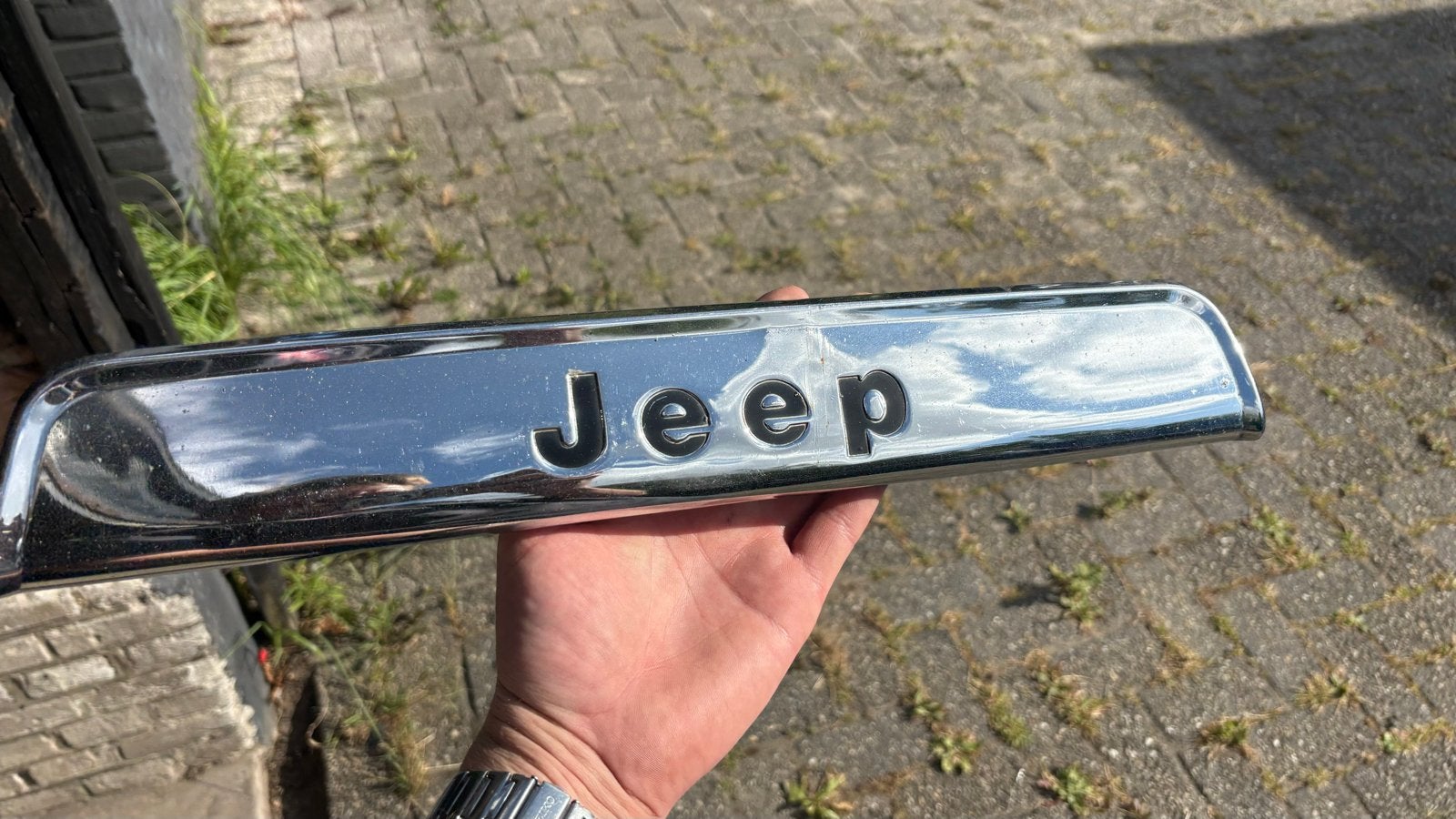 Jeep wagoneer achterklep embleem, Jeep, Gebruikt, Achterklep, Ophalen of Verzenden