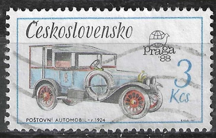 Tsjechoslowakije 1969 - Yvert 2722 - Postauto uit 1924 (ST), Verzenden, Overige landen, Gestempeld