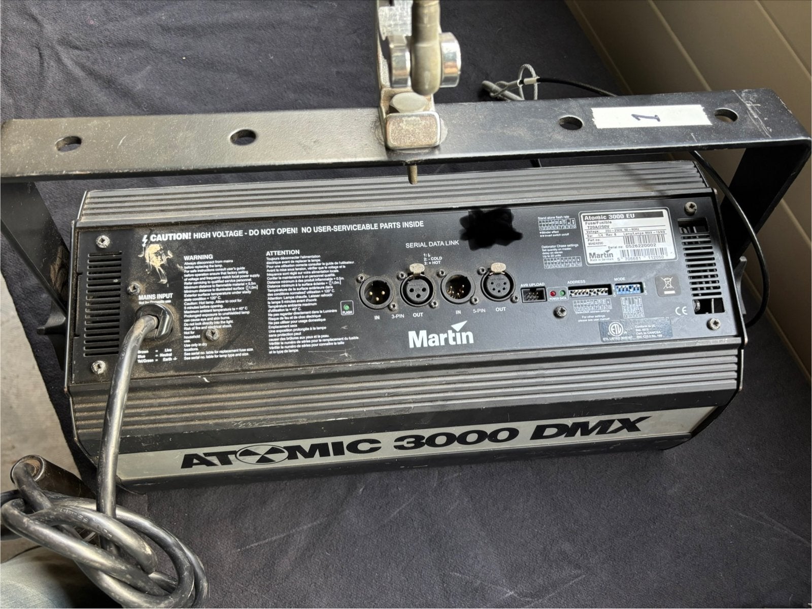 4stuks Martin Atomic 3000 DMX Stroboscoop, Ophalen, Martin, Gebruikt, Martin