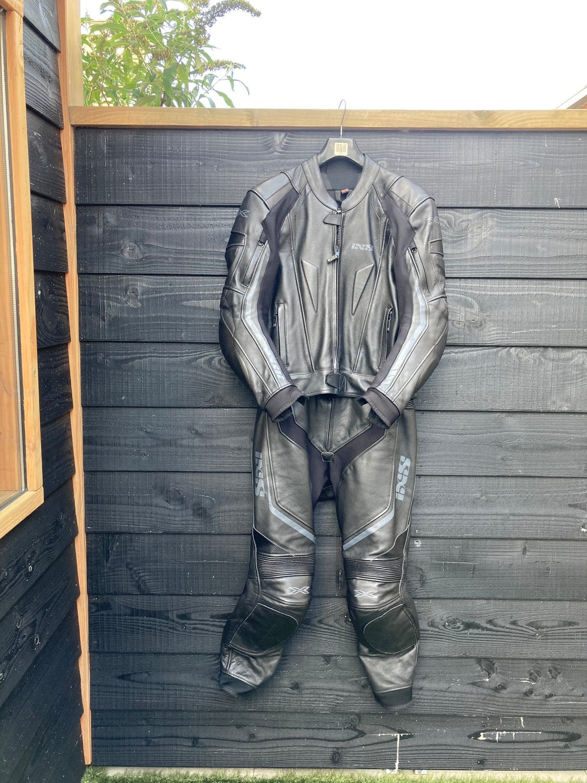 IXS leren combi motorpak maat 50, Motoren, Kleding | Motorkleding, Ophalen, Tweedehands, Combipak