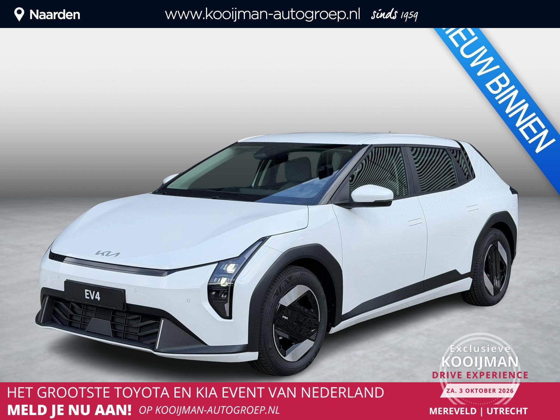 Kia EV4 Air 81.4 kWh Exclusieve ACTIE! meerdere kleuren uit, Auto's, 81 kWh, Stof, 510 min, Automatische klimaatregeling