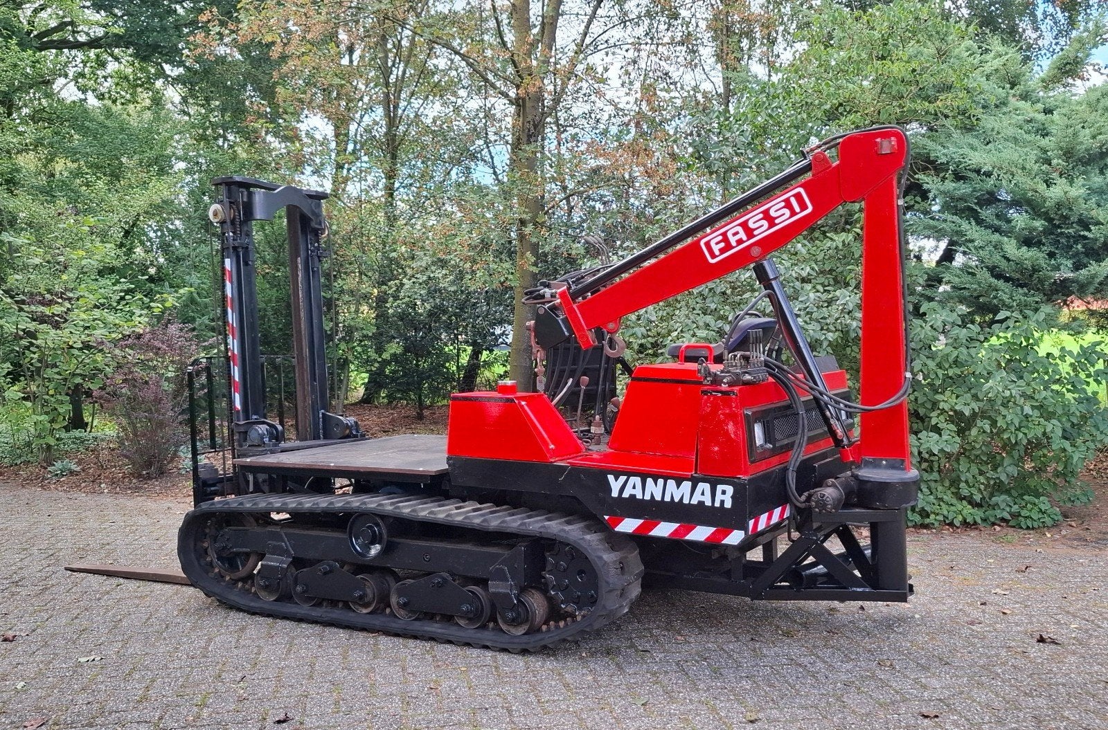 ruwterreinheftruck. rups heftruck. rupskraan. yanmar. dumper, Ophalen, Kraan