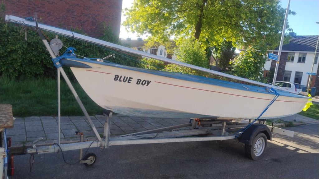 Flying arrow spanker zeilboot compleet met trailer, Watersport en Boten, Ophalen, Zo goed als nieuw, Overige typen