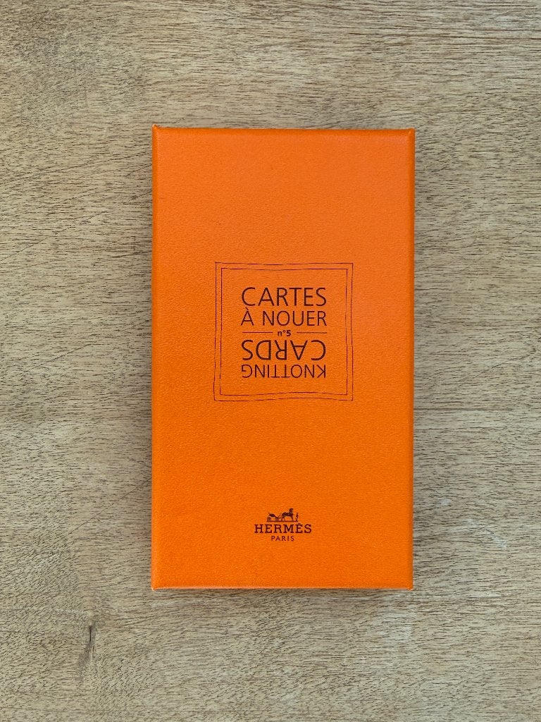Hermès Cartes à Nouer no. 5 – knotting cards / scarf cards, Ophalen of Verzenden, Nieuw