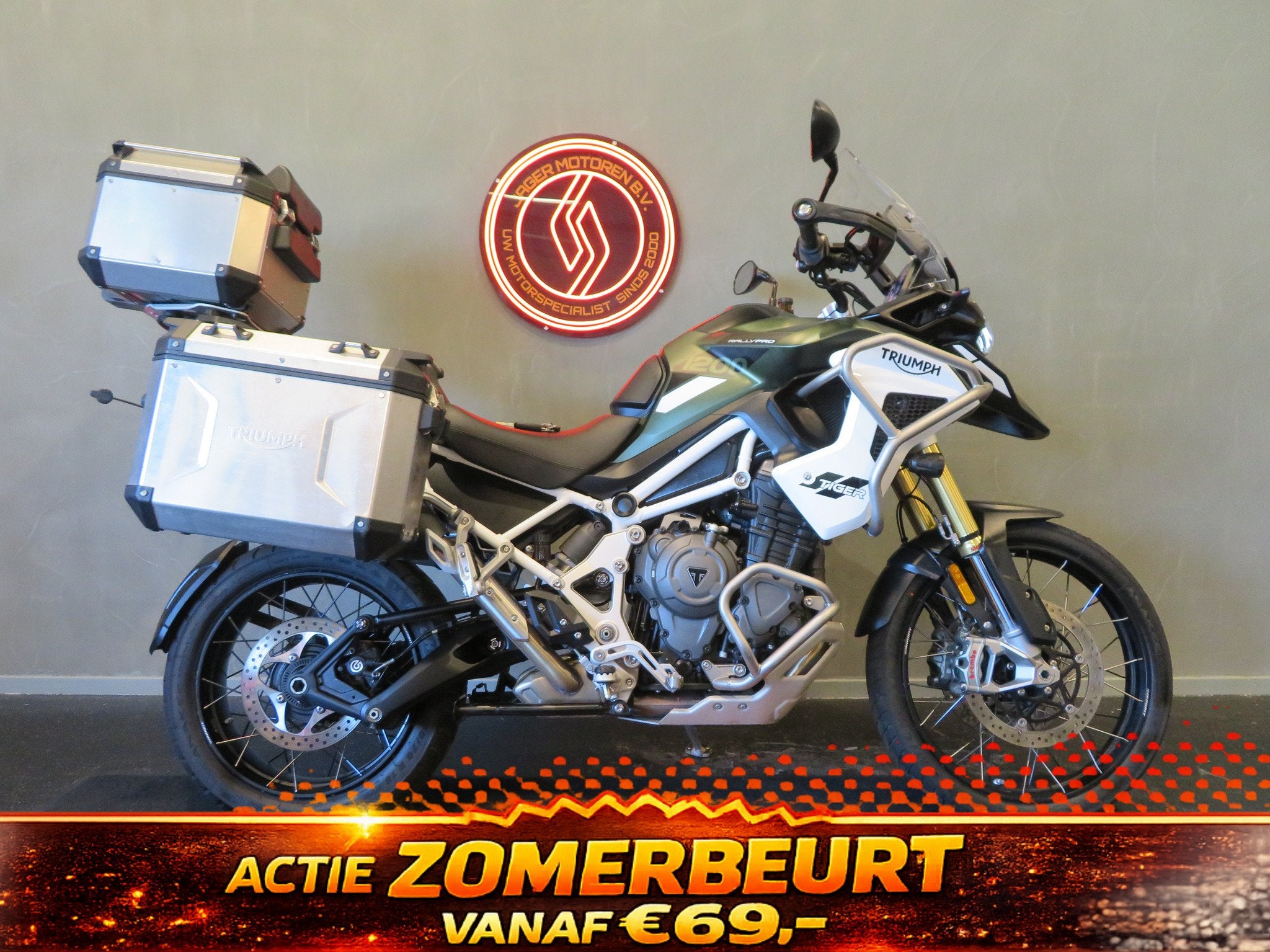 Triumph TIGER 1200 RALLY PRO KOFFERS HISTOR (bj 2022), 1160 cc, Bedrijf, Toermotor