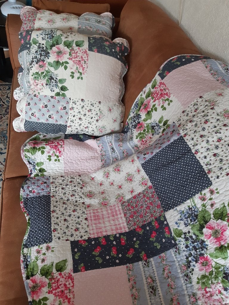 sprei, merk Vintage Maison, Huis en Inrichting, Ophalen, Gebruikt, Overige kleuren, Overige maten