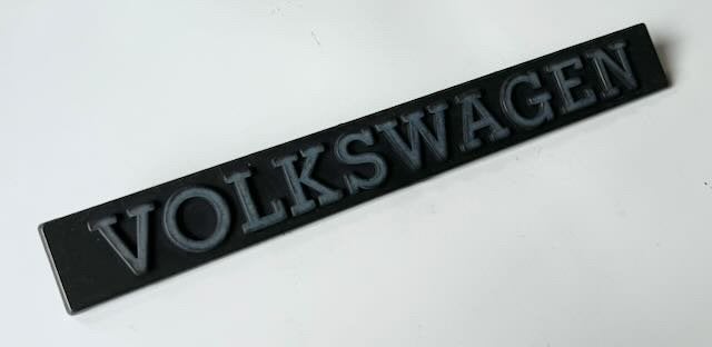 VW Volkswagen letters embleem oldtimer, Ophalen of Verzenden, Gebruikt, Auto's