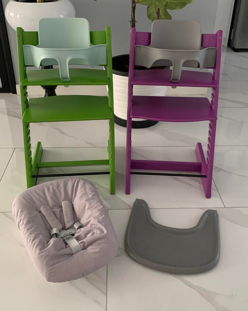 2x Origineel STOKKE kinderstoel NIEUW MODEL geschikt Newborn, Kinderen en Baby's, Ophalen of Verzenden, Zo goed als nieuw, Meegroeistoel