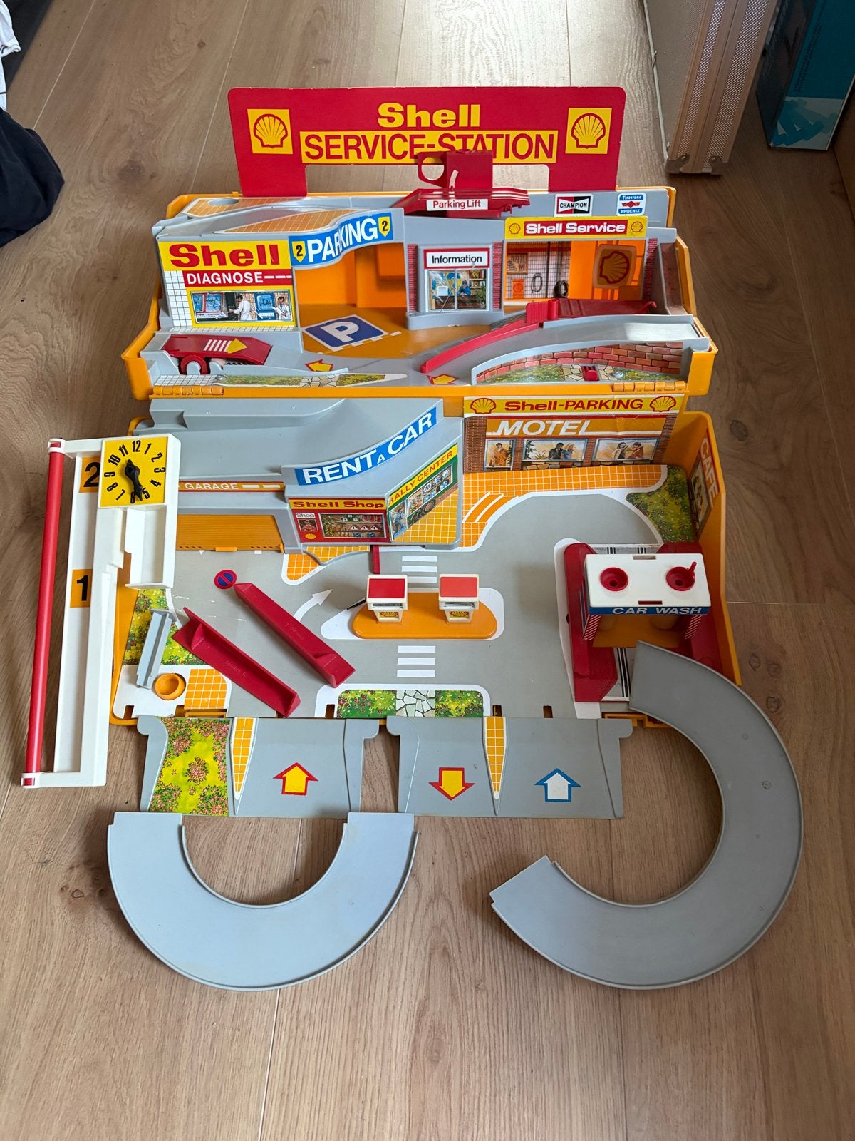 Vintage Shell Service Station Speelset, Ophalen, Gebruikt