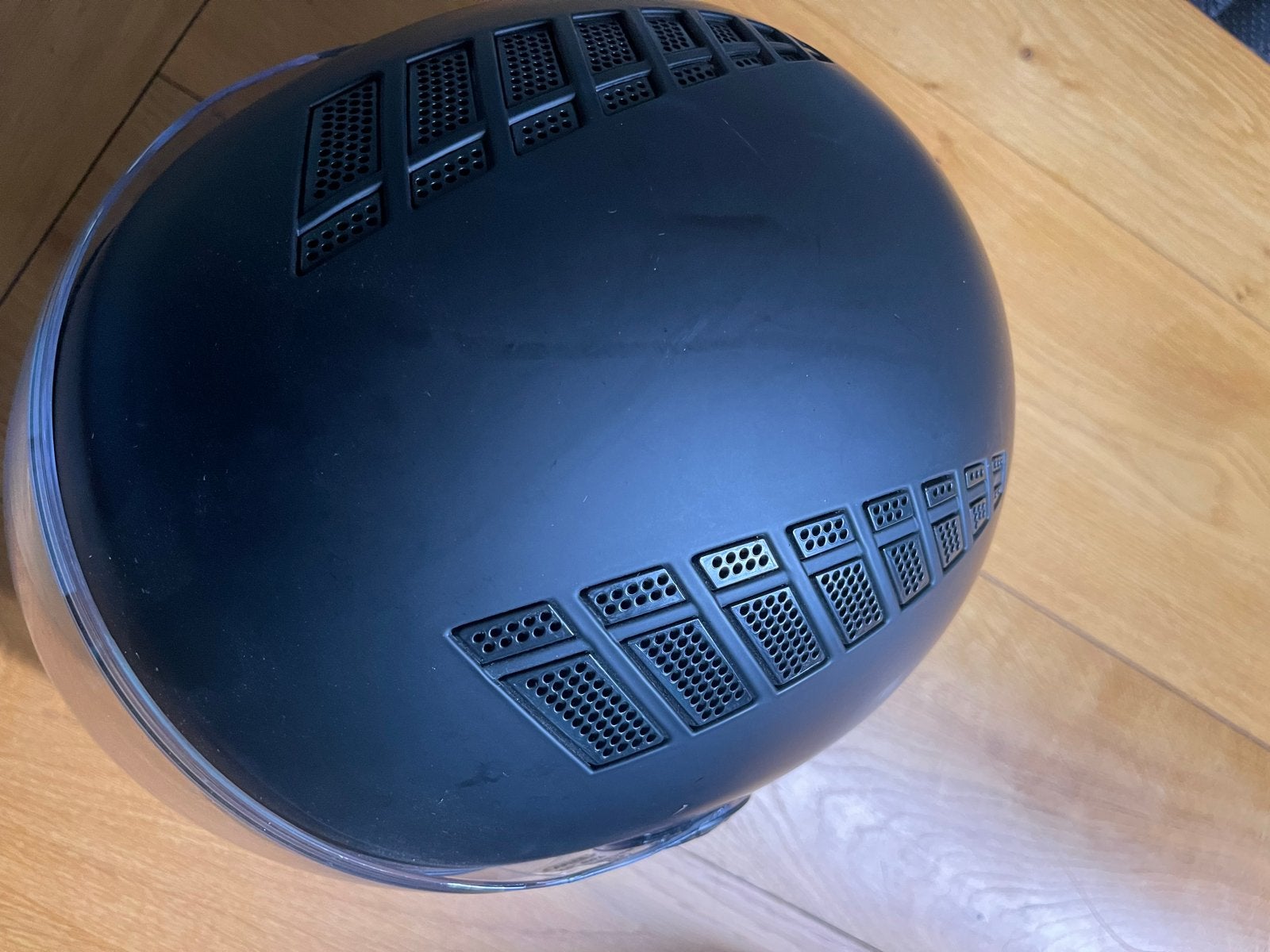Zwarte scooterhelm maat M (57-58), Ophalen of Verzenden, Zo goed als nieuw, Medium