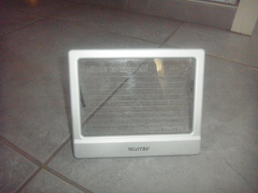 uithangbord notitieraampje met licht, Ophalen of Verzenden, Zo goed als nieuw